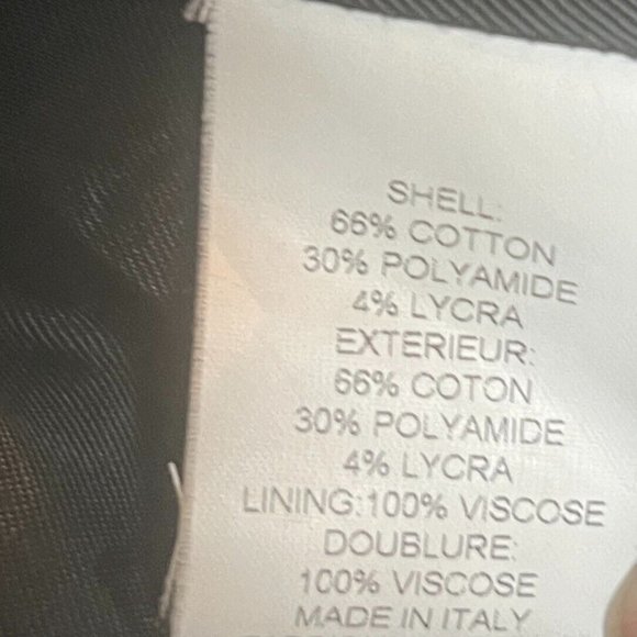 Theory Mens Slim Fit Two Button Striped Sport Coat Blazer Dark Charcoal Grey 40R - Picture 9 of 13